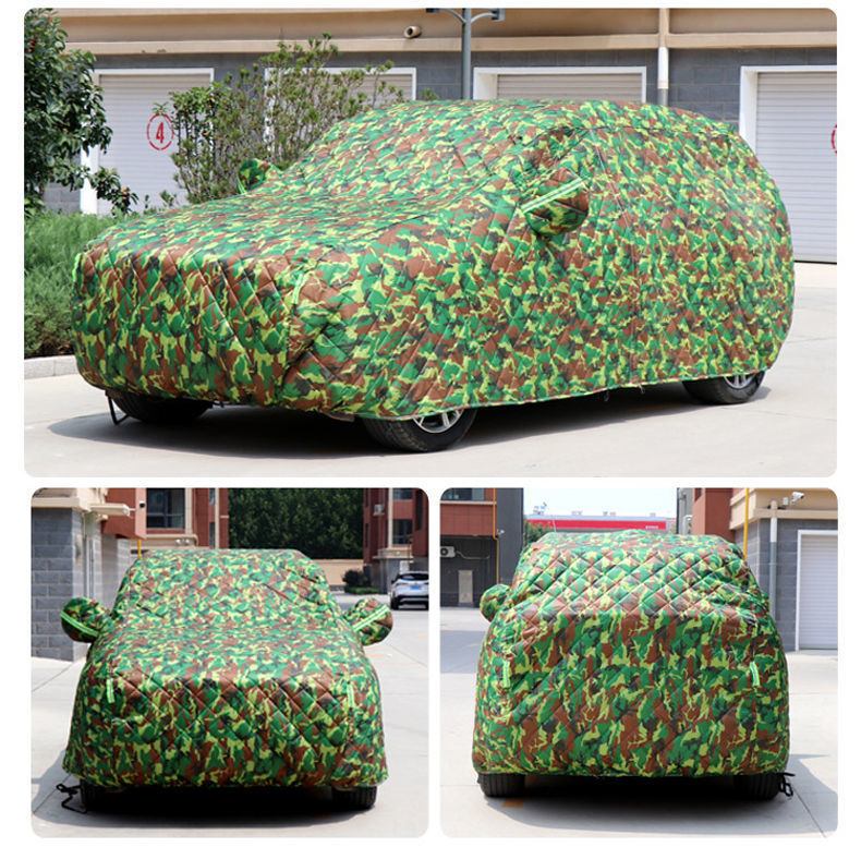 Extra Thick Quilted Car Cover Anti-Hail Cold-Resistant Winter
