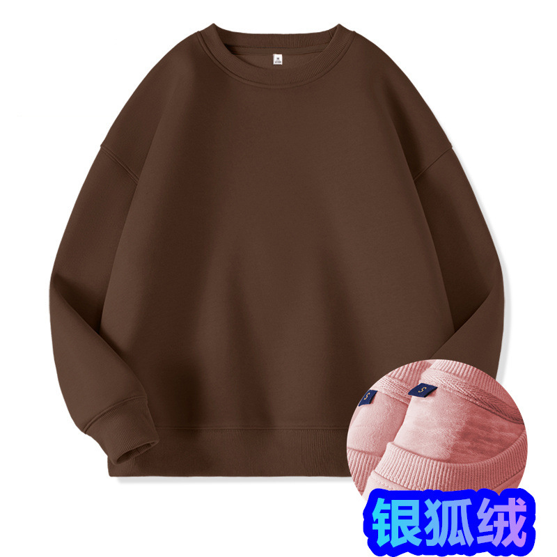 커피【2600】라운드넥 스웨트셔츠【후리스 450g】