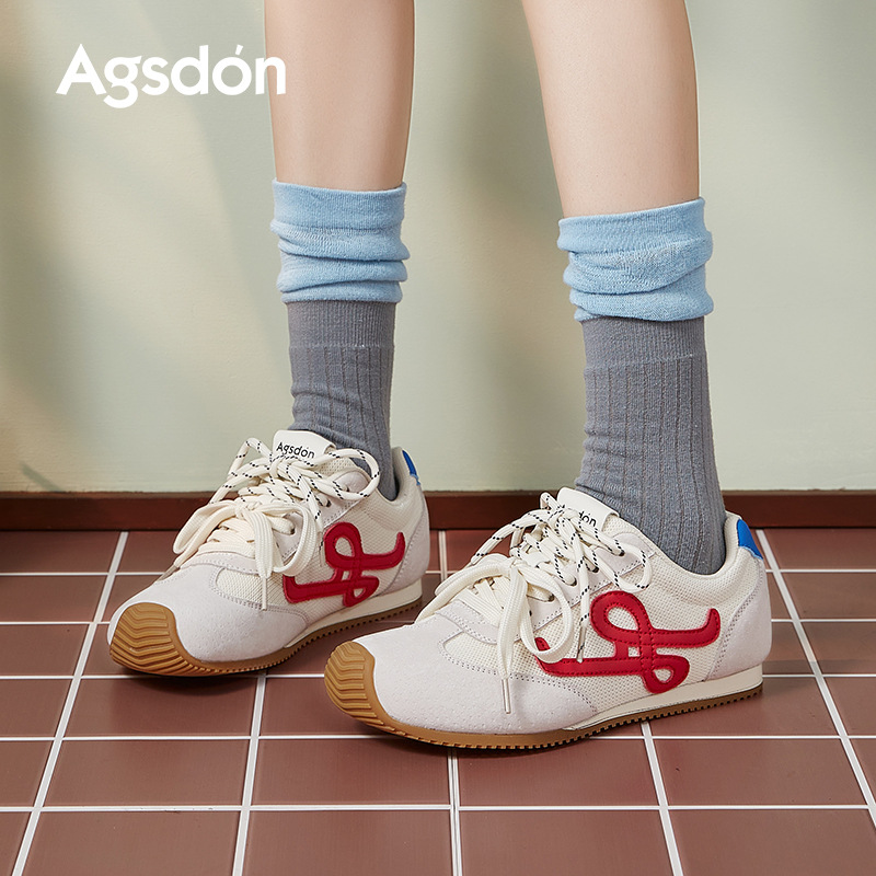 Zapatillas de entrenamiento para mujer Augusden 2025, nuevas zapatillas casuales de estilo ballet con suela delgada para otoño, zapatillas planas