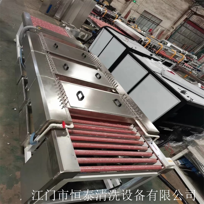 安徽钢板除油清洗机 不锈钢板平板清洗设备 毛刷式