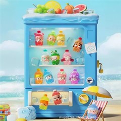 バブルマットのpopコーン萌え粒のカラフルなジュースシリーズの潮游手はかわいい人形を飾ってプレゼントのおもちゃを並べます。