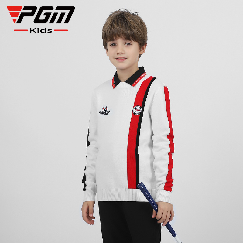 PGM Children's Golf Sweater Spring and Summer Boys' Woolen Sweater Children's Wear Warm Skin-Friendly Jacket Youth Clothing PGM Children's Golf Sweater Spring and Summer Boys' Woolen Sweater Children's Wear Warm Skin-Friendly Jacket Youth Clothing