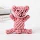 temu explosion pet toy dog knot toy woven animal shape molars bite rope dog toy wholesale