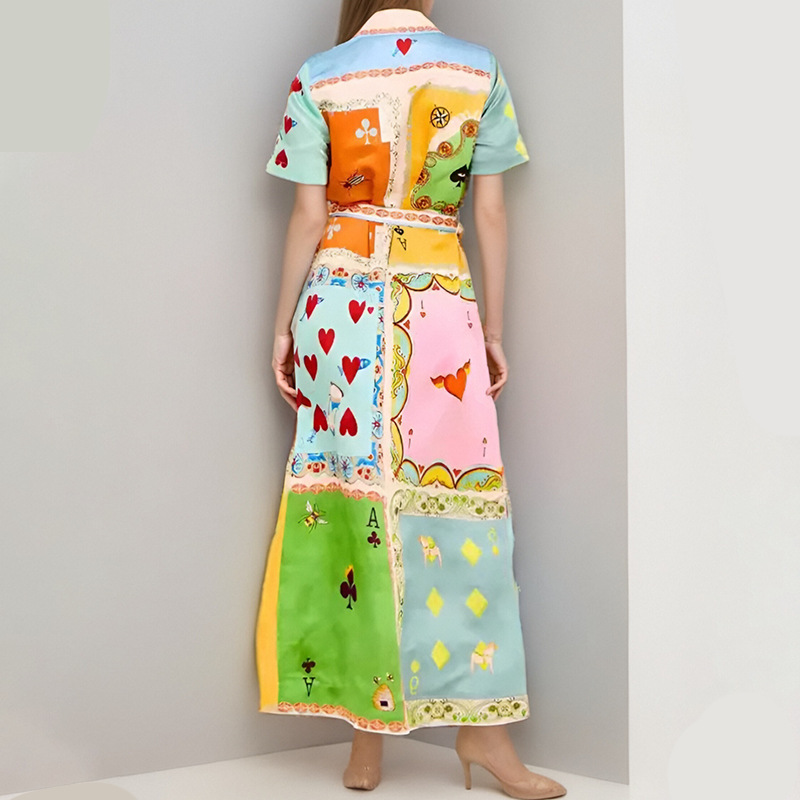2026 New Spring Women's Clothing, Cross-Border European And American Dresses, Vacation Waist-Cinching Short-Sleeve_ecoleips.com