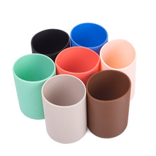 杯套直筒加厚半身套玻璃水杯防烫防滑套隔热硅胶杯套保温杯茶夷陵