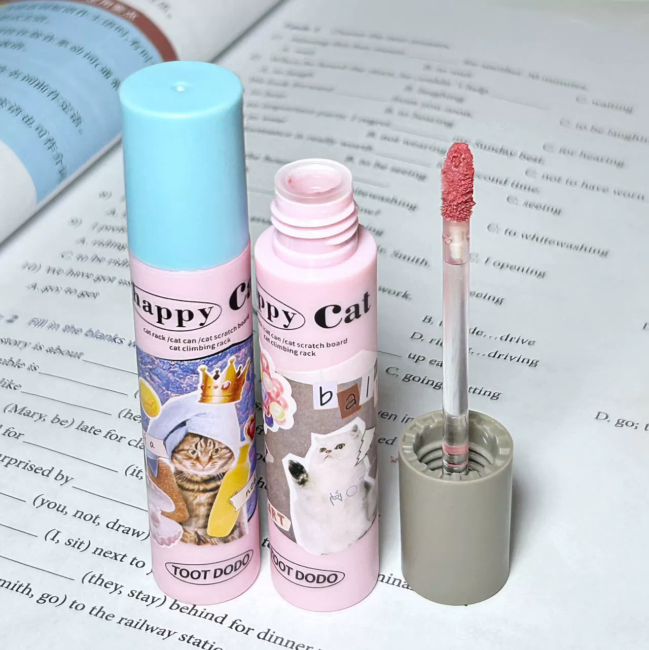 Косметический гель для губ Velvet Lip Glow для кошки Toot Dodo Happy, белый и водостойкий, не теряет цвет, вдохновение ins, студенты, вечер cheap students