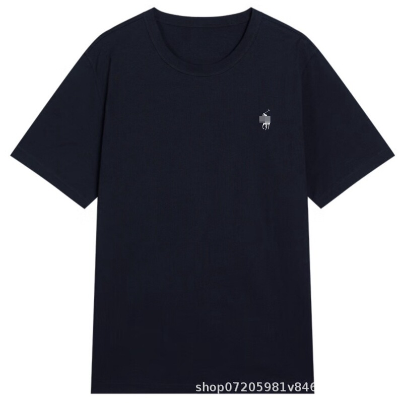 Cross-Border Trendy Brand Summer Men's Simple Printed High-Quality 1005 Pure Cotton Casual Short-Sleeved T-Shirt Cross-Border Trendy Brand Summer Men's Simple Printed High-Quality 1005 Pure Cotton Casual Short-Sleeved T-Shirt