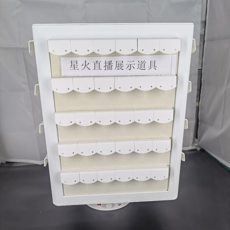网红饰品架直播手动电动自动旋转耳钉耳吊展示架亚克力|undefined
