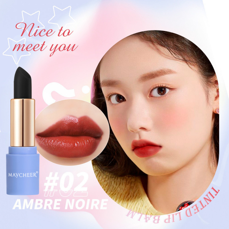 MAYCHEER メイシエ カラーチェンジリップスティック ブラックリップスティック 保湿 TINTED LIP 貿易クロスボーダー限定|undefined
