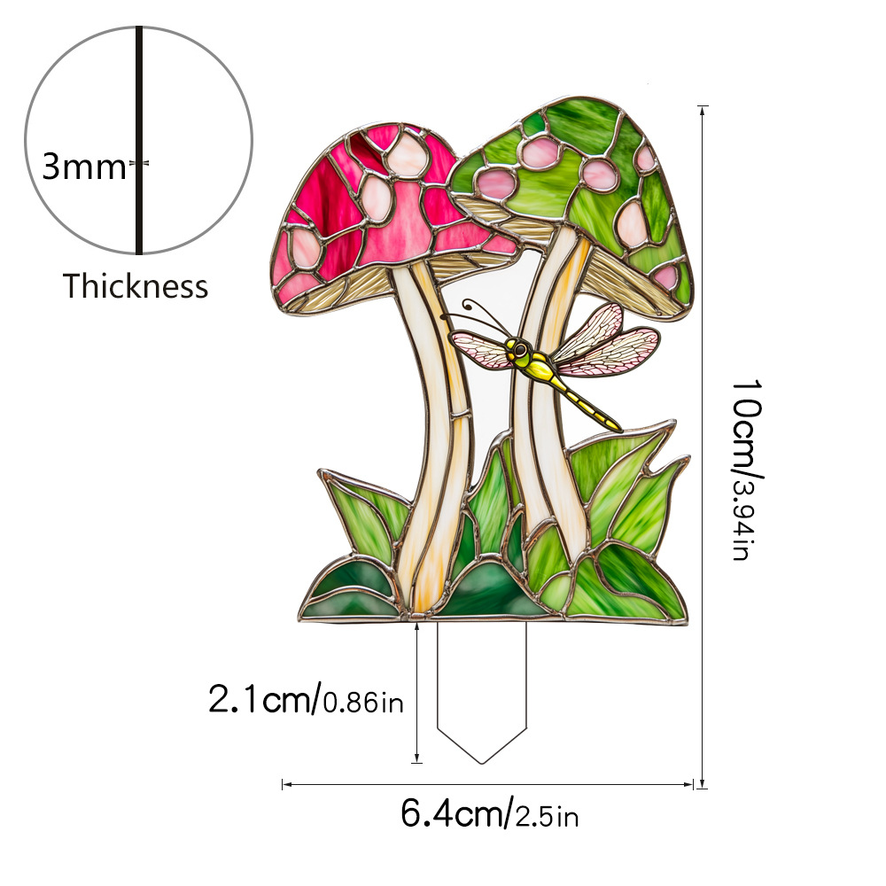 Colgante TYU641 - 684 acrílico maceta flor verde inserto maceta decoración de plantas de vidrio tintado