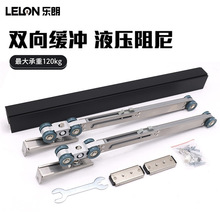 定制双向缓冲重型木门滑轮120KG静音阻尼液压吊轮趟门移门吊滑轮