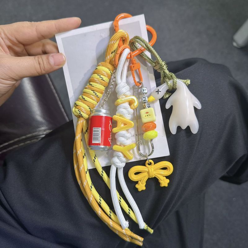 カラー結び手作り編みひも携帯ストラップ創意キーホルダーiu系ストラップブラインド袋生放送ソース|undefined
