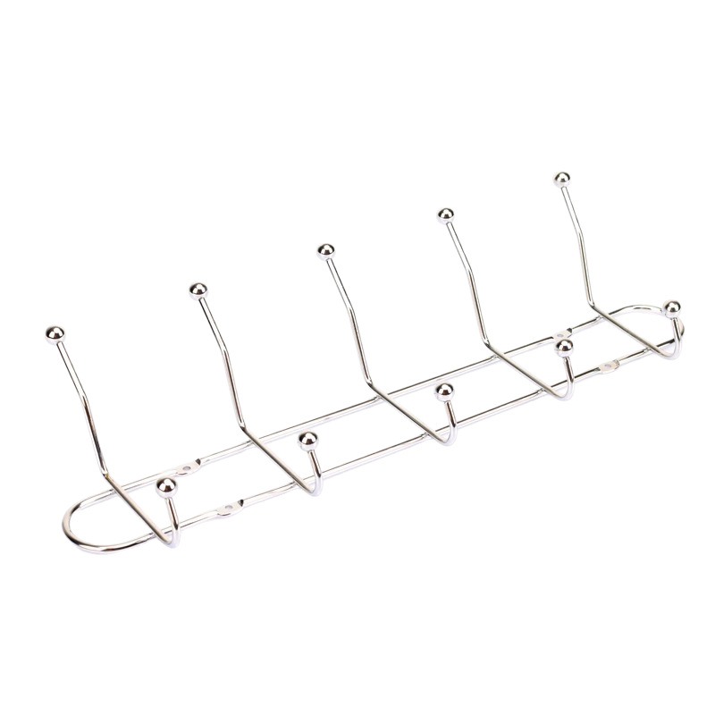 Perforación de gancho de pared de pared blanca gancho de sombrero de carga pesada arriba y abajo gancho de puerta detrás de una fila de gancho de pared de inodoro sin perforación gancho de ropa