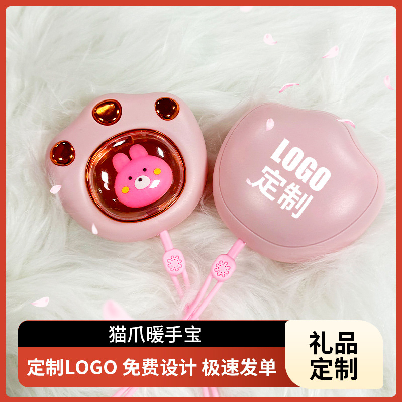 Nuevo calentador de manos de pata de gato invierno USB lindo calentador de manos de bebé bolsillo portátil mini caricatura calentador de manos bebé