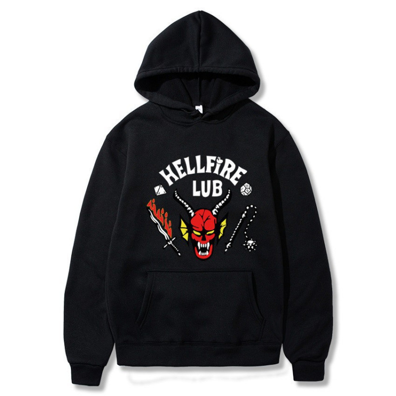 New cross-border men's and women's hooded sweatshirt with monster pattern, loose fit, comfortable and casual for autumn and winter New cross-border men's and women's hooded sweatshirt with monster pattern, loose fit, comfortable and casual for autumn and winter