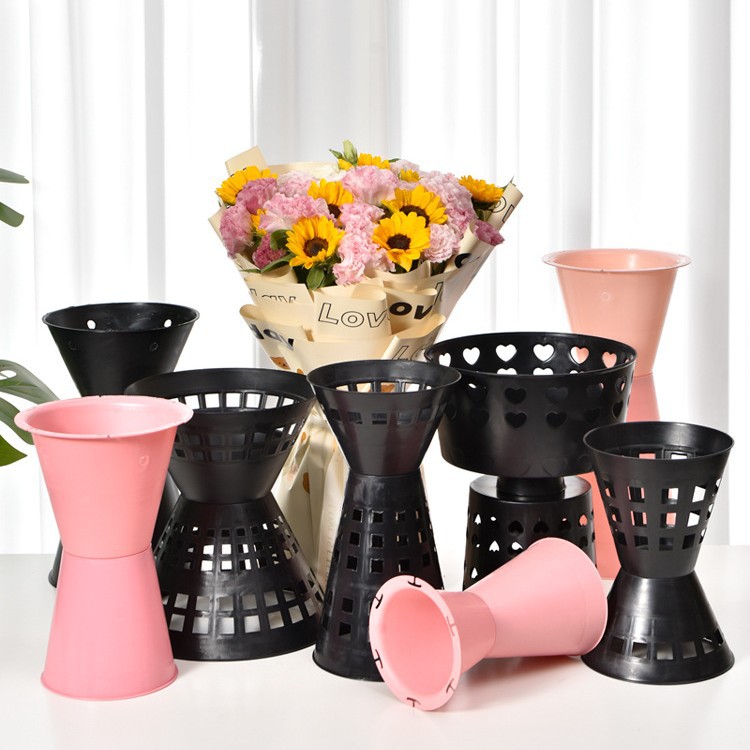 筒小香风包花神器墩方形剑桶插花花托剑固定花束箭筒加高方墩小号