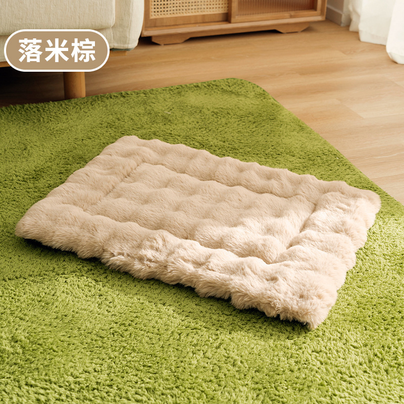 Espuma de espuma estera de esponja suave peluche casero antifríaco gato perro estera casera cama cama cama mascota gato nido image 6