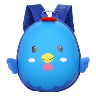 2023 spring new Korean style big chicken cartoon shape children's schoolbag MINI lightweight kindergarten egg shell bag
