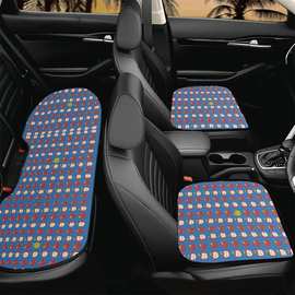 苹果玫瑰柠檬图片设计创意印花厂家批发五座汽车座垫冬季三件套