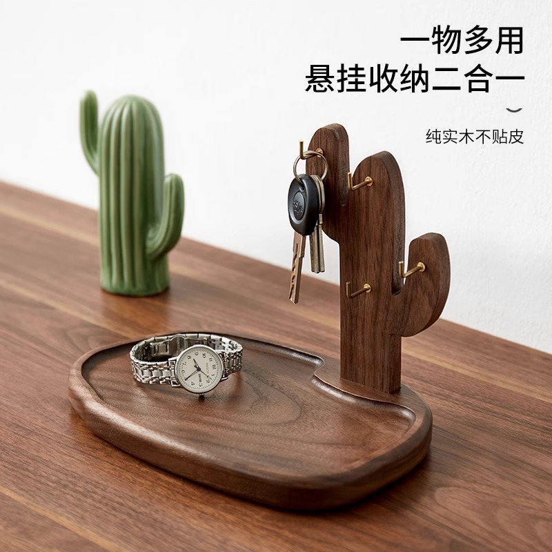 木製玄関ドアキー収納ラックオフィスデスク雑貨収納ラック無垢材家庭用品収納ラック|undefined
