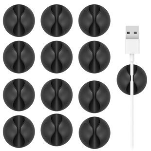 Cable Holder Cable Clips, 12 Pieces Cable Organizer - Cable Clips