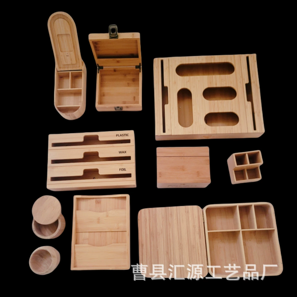 Caoxian Huiyuan Craft Processing Индивидуальная бамбуковая коробка Подарочная коробка Квадратная круглая бамбуковая коробка для хранения Подарочная упаковочная коробка