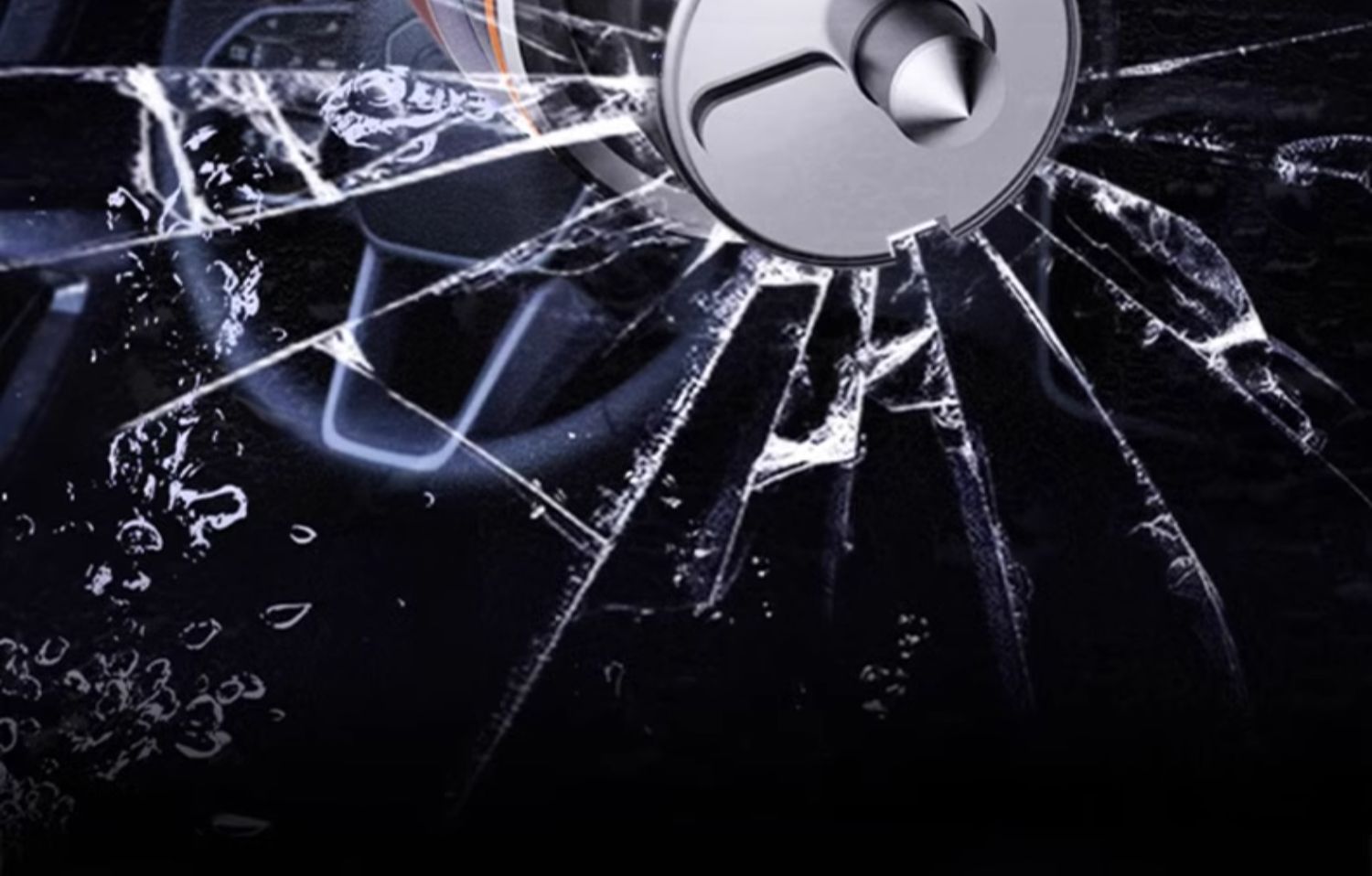 Car Window Breaker, Tempered Glass Car Blasting Hammer Keychain, Car Glass Smashing Escape Hammer, Multi-Purpose Self-Rescue