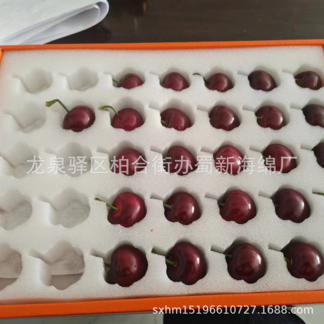 厂家供应车厘子樱桃海绵包装海绵/水果包装海绵/车厘子海绵包装