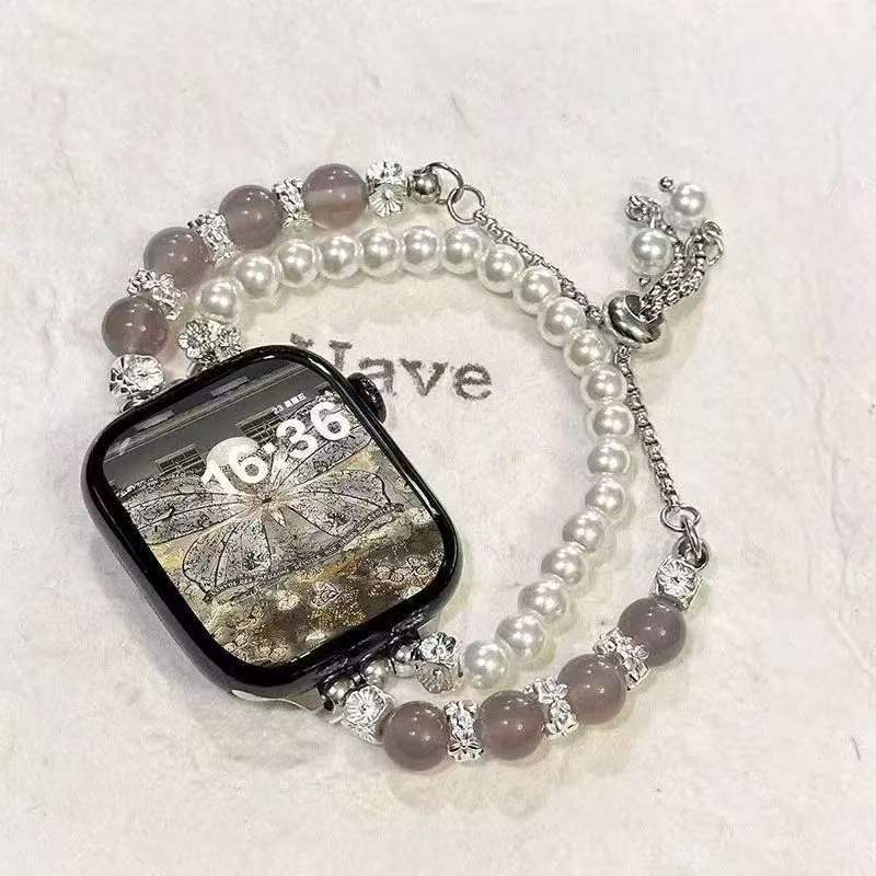 Suitable for Xiaomi 8Pro Bracelet 9/10Nfc Huawei iWatch Apple S11 Watch Strap Beaded Summer Wristband Watch Chain