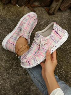 N2787 ���R�d���uͨ�� Slip-Ons �羳���l�¿�ƽ����Ь