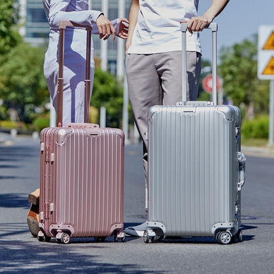 全铝合金旅行箱礼品制作拉杆箱20寸登机箱26寸旅行箱男女分销代发