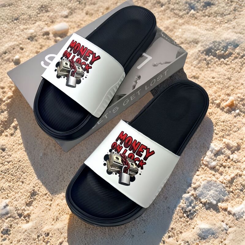 Foreign Trade Printed DIY Popular Slip-On Men's Non-Slip Wear-Resistant Men's Eva Slippers Large Size Cross-Border Factory Wholesale