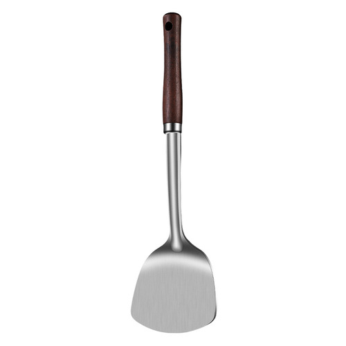 Thickened stainless steel spatula, iron frying spatula for cooking, household kitchen anti-scalding cooking spoon colander pan turner kitchen utensil set