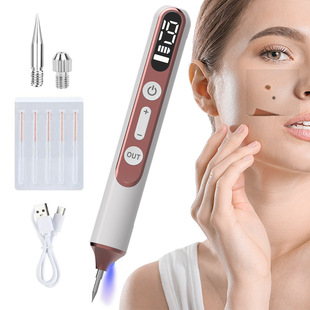 Cross-border 19-speed blue light mole removal pen small white spot removal LED digital display screen mole removal wart removal usb home beauty instrument