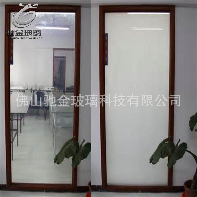 Bathroom Door Dimming Atomizing Glass Privacy Intelligent Color Changing Photoelectric Glass Electronic Control Atomizing Partition Glass