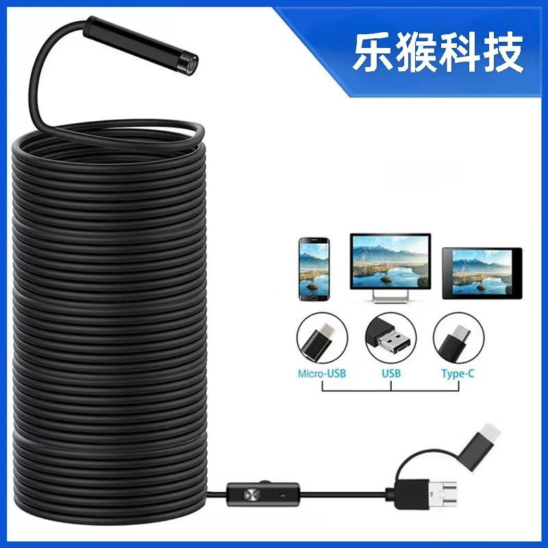 Три в одном HD эндоскопический трубопровод Обнаружение трубы напоительного отопления