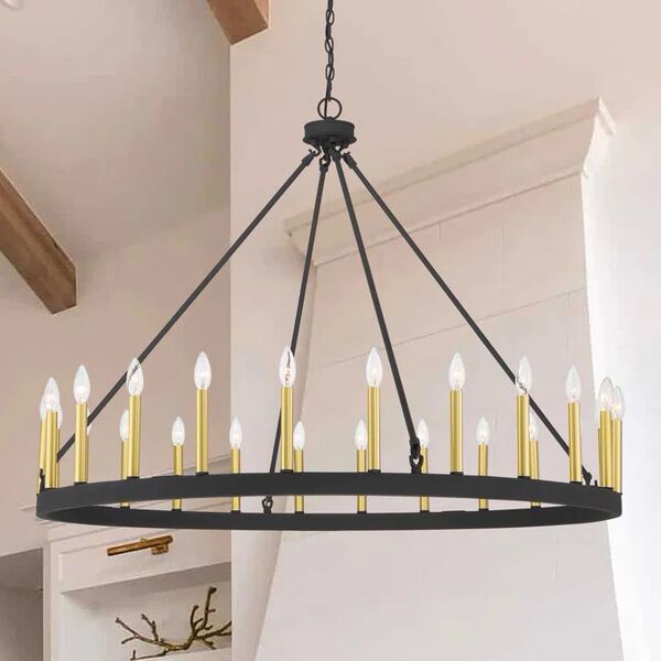 Country retro round ceiling lamp for living room