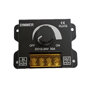 Led Soft and Hard Light Strip with Dimmer Brightness Regulator 12V/24V 30A Dimmer Knob Switch