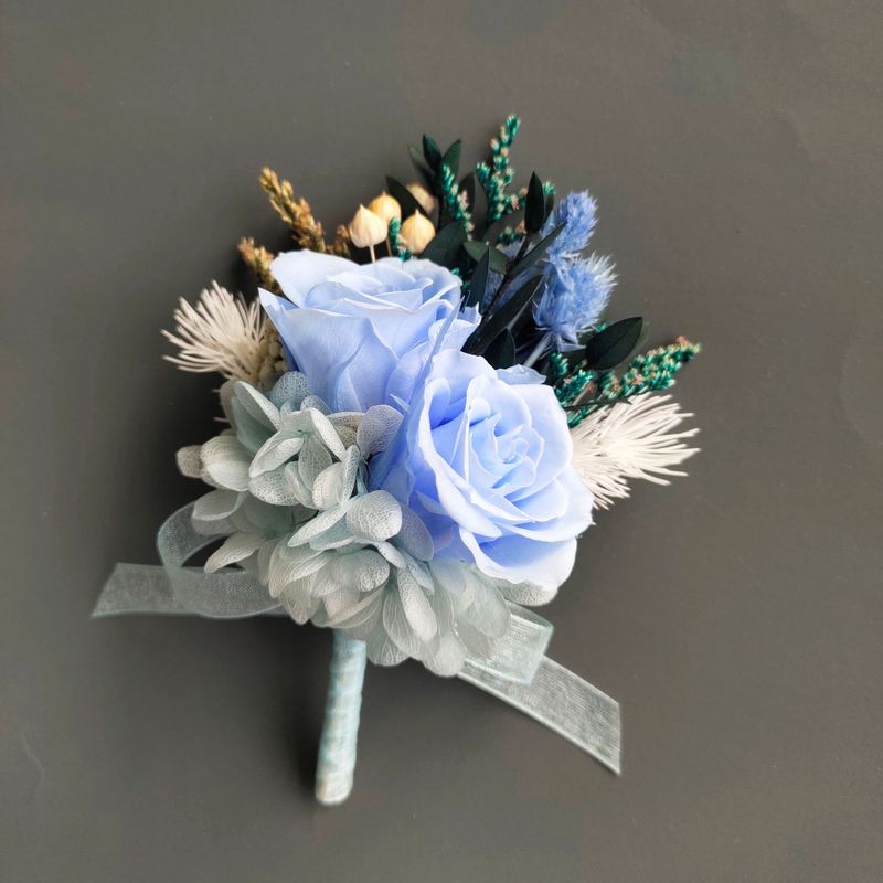 森系の新しいフランス式の韓風の胸の花の祝典の永遠の命のオースティンバラの花の花嫁の手の花の新郎の新婦の腕|undefined