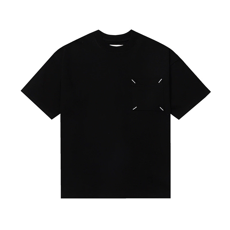 Maison Margiela 24SS коллекция MM6 цифровой узор круглый вырез мужской и женский модный бренд укороченный рукав футболка серия