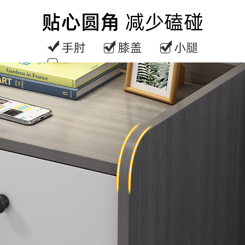 Mesita de noche simple de múltiples capas gabinete de noche luz dormitorio de lujo pequeño gabinete de almacenamiento simple cómoda mesita de noche