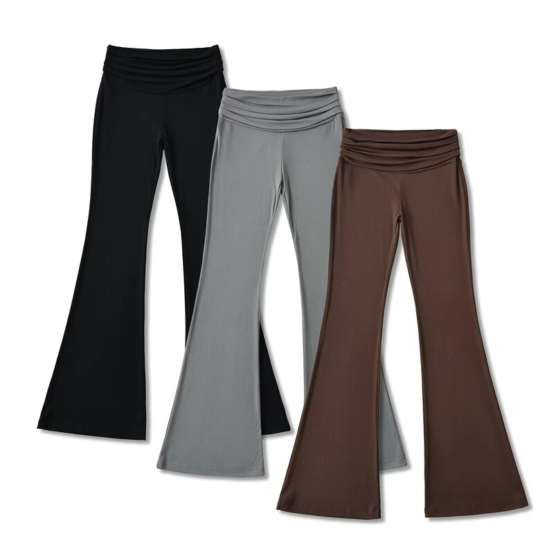 Naked Gods Pants Hot Girl Hip Slim Flared Pants Spring and Autumn New High Waist Abdominal Yoga Pants Fitness Mop Pants