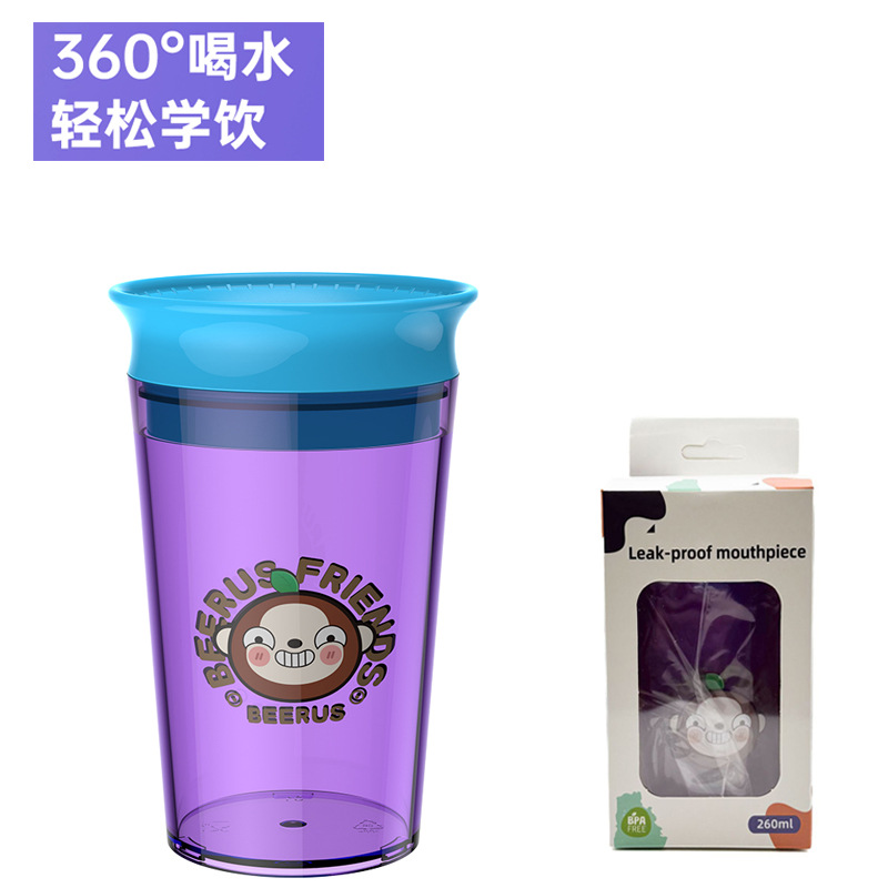 Inglés caja de bebés y niños tazas de agua tazas de boca de pato tazas de aprendizaje tazas de boca de pato tazas de boca de