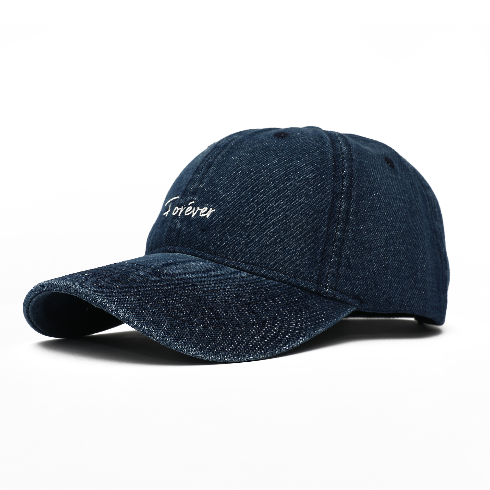 Four Seasons Sonnenschutzhut Herren- und Damen-Baseballmütze aus reiner Baumwolle Denim Outdoor-Entenzungenhut Sommer-Sonnenschutzhut Sonnenhut_voghion.com