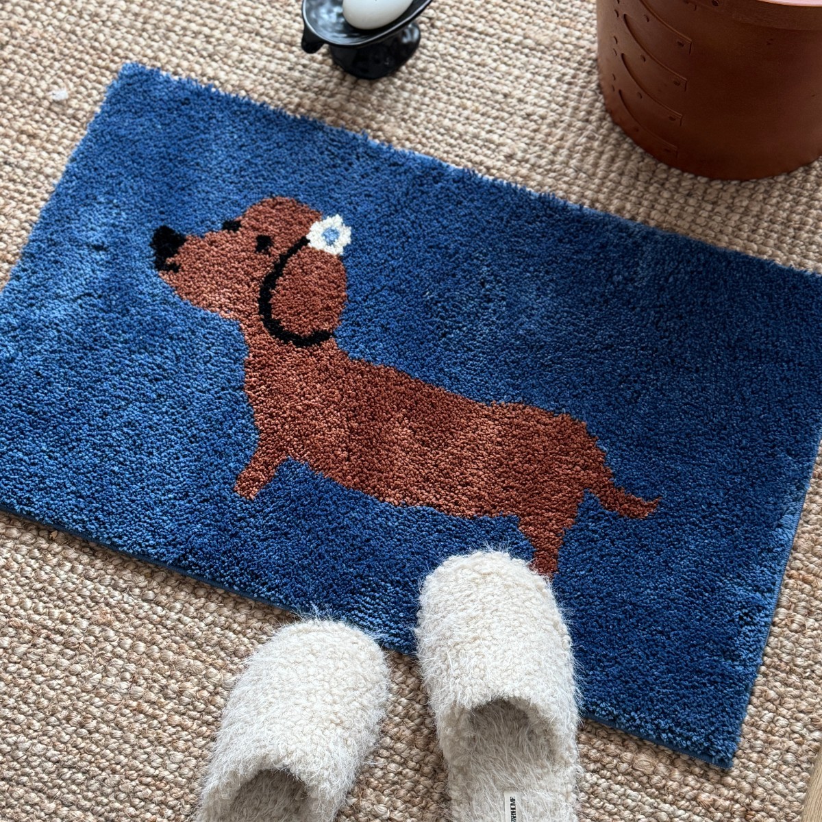 Korean Style Imitation Cashmere Absorbent Floor Mats for Living Room and Bedroom, Wear-Resistant and Stain-Resistant Carpets, Toilet and Bathroom Non-Slip Floor Mats in Stock