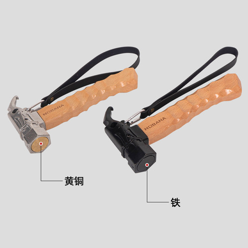 NOBANA outdoor multi-functional camping hammer stainless steel canopy tent hammer beech handle household portable mini hammer