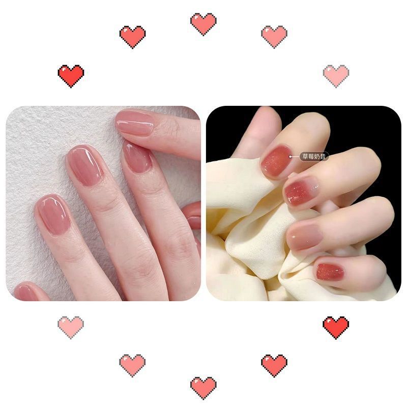 A base de agua de hielo blanco transparente desnudo esmalte de uñas hembra libre de horneado pelable sin lágrimas de secado rápido inodoro estudiante manicura traje