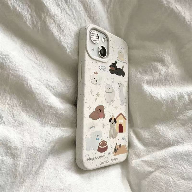 可爱小狗适用苹果16Promax手机壳跨境iPhone15日韩ins14/13欧美12|undefined
