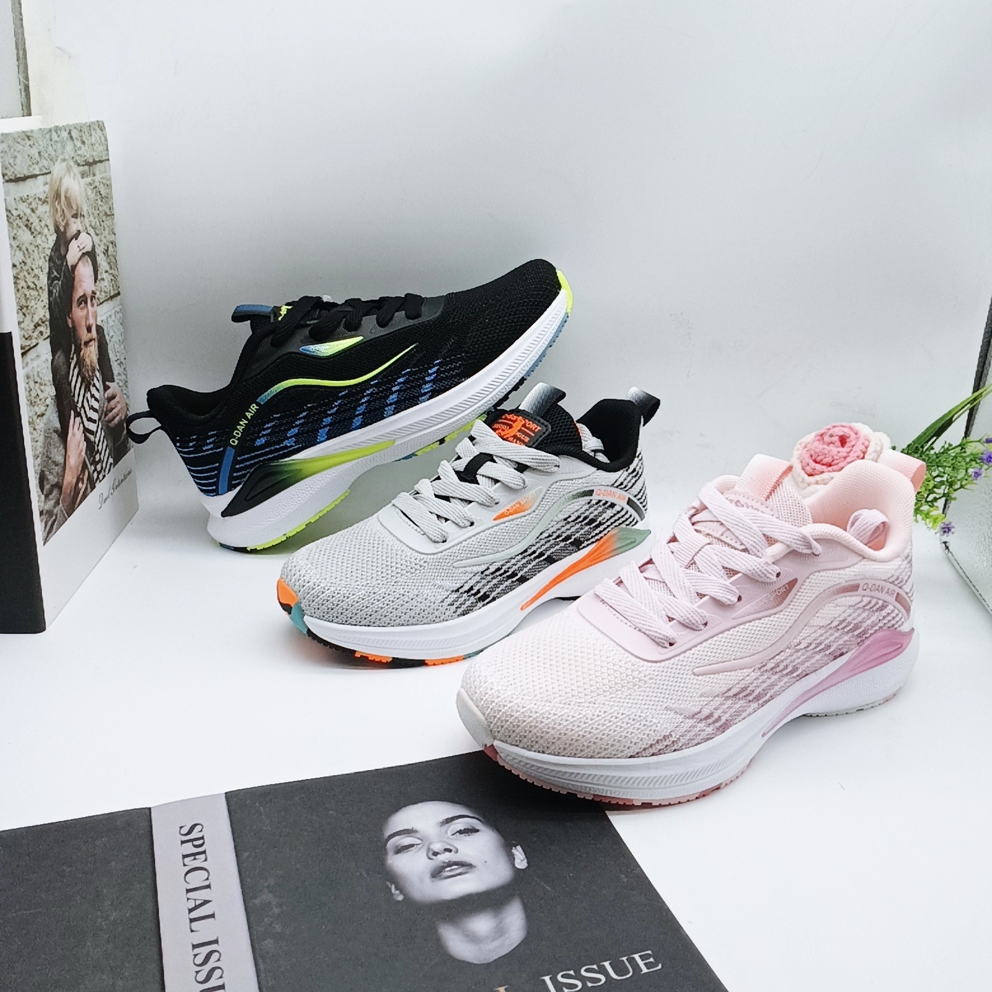 Zapatos deportivos de doble red para hombres, zapatos de moda, zapatos deportivos casuales de tela de malla, zapatos deportivos casuales transpirables, juventud Gump