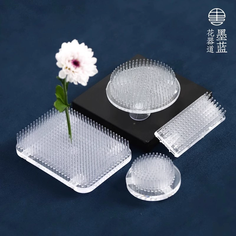 Пластиковая прозрачная Цветочная композиция Цзяньшань Дзен Китайский японский стиль Цветочная композиция Цзяньшань Сяоюань Лючи квадратная Цветочная композиция база